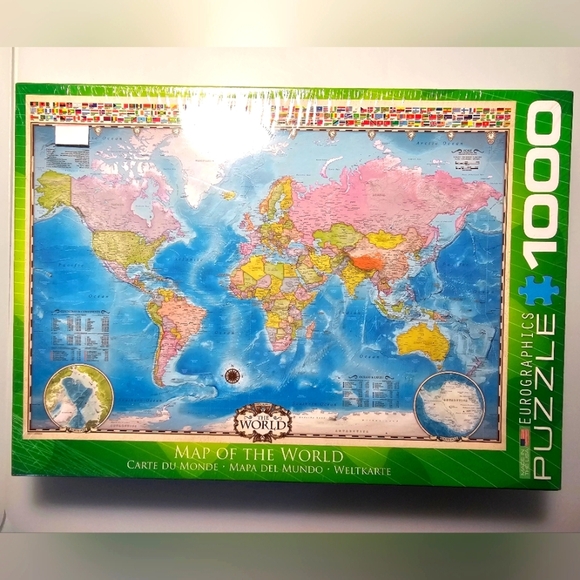 Eurographics Puzzles Map of the World 1000-Piece Jigsaw Puzzle - Picture 9 of 12